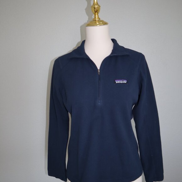 Patagonia Women’s Lightweight Quarter-Zip Pullover – Deep Blue XS - Picture 4 of 6